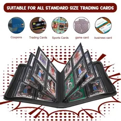 Toploader Binder 4 Pocket, Top Loader Card Binder Holds 112 Toploader Cards f... - Image 5