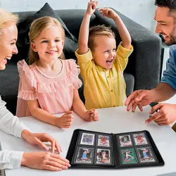 Toploader Binder 4 Pocket, Top Loader Card Binder Holds 112 Toploader Cards f... - Image 7