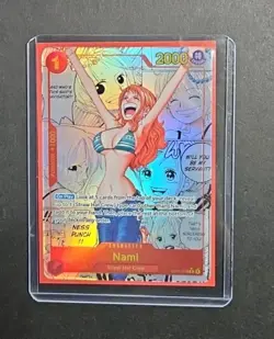 One Piece Trading Card Game Nami Manga Alt Art Rare PRB-01 English OP01-016 - Image 1