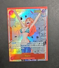 One Piece Trading Card Game Nami Manga Alt Art Rare PRB-01 English OP01-016 - Image 2