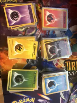 Pokemon Card Base Set Energy X6 Card Lot Original WOTC MP - Image 1