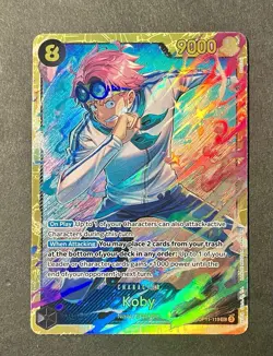 ONE PIECE Card TCG Koby OP11-119 SEC Fist of Divine Speed - English - Image 1