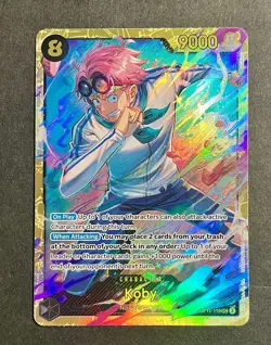 ONE PIECE Card TCG Koby OP11-119 SEC Fist of Divine Speed - English - Image 2