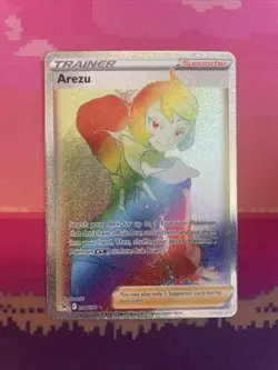 Pokemon Card Arezu 204/196 Rainbow Secret Rare Lost Origin Near Mint - Image 1
