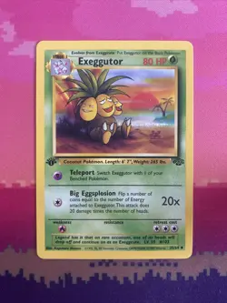 Pokemon Card Exeggutor Jungle 1st Edition Uncommon 35/64 Near Mint - Image 1