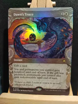 Dawn's Truce (Showcase) FOIL - Bloomburrow - Rare - NM (See pics) MTG - Image 1
