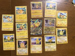 13 Pikachu Collection Pokemon Trading Card Game A Lot Of Rare Cards - Image 1