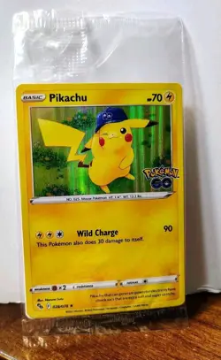 POKEMON PIKACHU 028/078 HOLO RARE POKEMON GO STORE PROMO CARD SEALED - Image 1