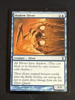 1x Shadow Sliver (76) Time Spiral LP MTG Magic the Gathering x1 MKE - Image 1