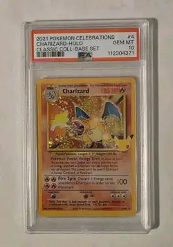 Pokemon Charizard Celebrations 4/102 Classic Holo Rare PSA 10 GEM MINT - Image 1