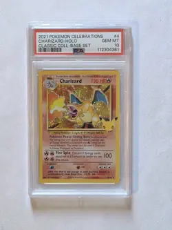 Pokemon Charizard Celebrations 4/102 Classic Holo Rare PSA 10 GEM MINT - Image 1
