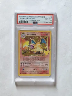 Pokemon Charizard Celebrations 4/102 Classic Holo Rare PSA 10 GEM MINT - Image 1