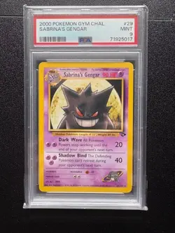 2000 POKEMON GYM CHALLENGE #29 SABRINA'S GENGAR Mint PSA 9 - Image 1