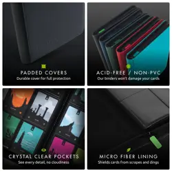 Premium 12 Pocket Trading Card Binder | Holds 480 Cards | Durable Exo-Tec - Image 5