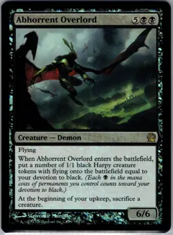 Abhorrent Overlord FOIL Theros PLD Black Rare MAGIC GATHERING CARD - Image 1