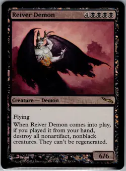 Reiver Demon FOIL Mirrodin PLD Black Rare MAGIC THE GATHERING CARD - Image 1