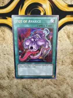 Yugioh Pot Of Avarice- LCJW-EN290 - Secret Rare - 1st Edition NM - Image 1