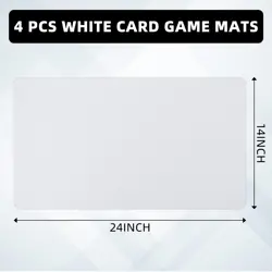 Yexiya 4 Pcs Card Game Mats 14 x 24 Inch Playmat Sublimation Blanks Playmat S... - Image 2