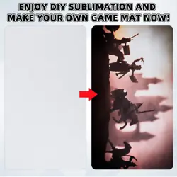 Yexiya 4 Pcs Card Game Mats 14 x 24 Inch Playmat Sublimation Blanks Playmat S... - Image 3