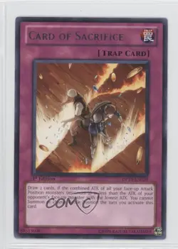 Card of Sacrifice 1st Ed. YuGiOh Yusei Fudo 3 Duelist Pack #DP10-EN029 0w8 - Image 1
