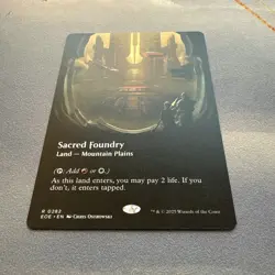 Sacred Foundry MINT Borderless 282 Edge of Eternities EOE MTG Rare Land Unplayed - Image 2