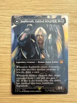 Final Fantasy Sephiroth Fabled Soldier Borderless Card 0317 Magic the Gathering - Image 1