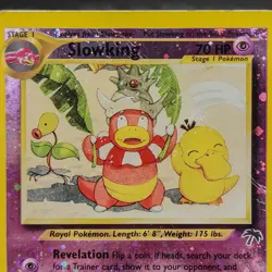 Slowking Southern Islands Reverse Holo PokÃ©mon Card 14/18 Rare 2000 Damaged - Image 6