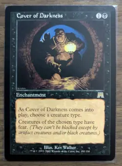 MTG Cover of Darkness Non-Foil from Onslaught NM - Image 1