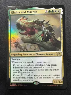1x MTG Ghalta and Mavren (Foil) - Unique and Miscellaneous Promos (UMP) (MOM) - Image 1