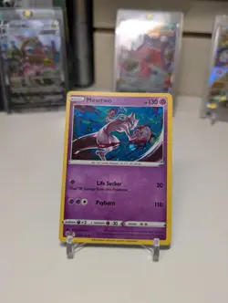 Pokemon Mewtwo Cosmos Holo Rare Promo Brilliant Stars Set 056/172 LP-NM Card - Image 1
