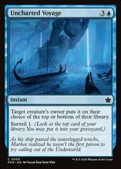 1x Uncharted Voyage - Foil MTG Foundations NM Magic Foil - Image 1