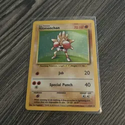 Pokemon Card TCG Base Set 1999 Hitmonchan 7/102 Holo Rare - Image 1