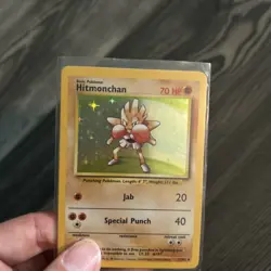 Pokemon Card TCG Base Set 1999 Hitmonchan 7/102 Holo Rare - Image 2