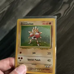 Pokemon Card TCG Base Set 1999 Hitmonchan 7/102 Holo Rare - Image 3
