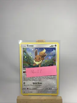 Eevee 101a/149 Sun & Moon Cosmos Holo Rare SWIRL Pokemon Card LP+ - Image 1