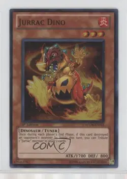 Jurrac Dino 1st Ed. YuGiOh Hidden Arsenal 4: Trishula's Triumph #HA04-EN015 00em - Image 1