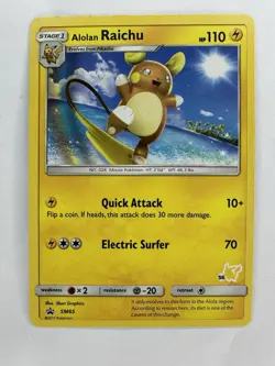 Alolan Raichu SM65 Black Star Promo Pikachu Stamped #25 Pokemon TCG NM - Image 1