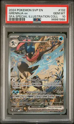 PSA 10 Pokemon Greninja ex SVP 132 Shrouded Fable Special Illustration Promo - Image 1