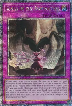 3x Songs of the Dominators (QCR) Playset Yugioh Quarter Century Rare - Image 1