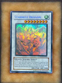 Yugioh Stardust Dragon TDGS-EN040 Ghost Rare LP - Image 1