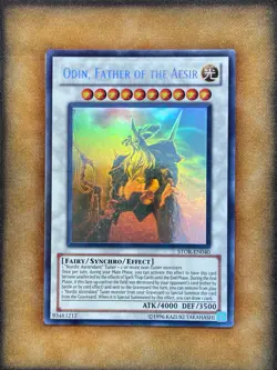 Yugioh Odin, Father of the Aesir STOR-EN040 Ghost Rare NM - Image 1