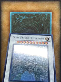 Yugioh Odin, Father of the Aesir STOR-EN040 Ghost Rare 1st Ed LP - Image 2