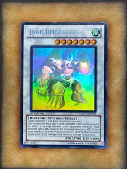 Yugioh Junk Berserker EXVC-EN037 Ghost Rare 1st Ed LP - Image 1