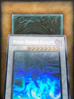 Yugioh Black-Winged Dragon TSHD-EN040 Ghost Rare NM - Image 4
