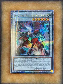 Yugioh Rciela, Sinister Soul of the White Forest INFO-EN039 Quarter Century NM - Image 1