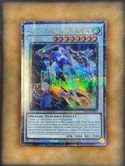 Yugioh Crystal Wing Synchro Dragon RA02-EN029 Quarter Century Rare 1st Ed NM - Image 1