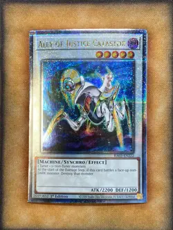 Yugioh Ally of Justice Catastor RA03-EN222 Quarter Century Rare 1st Ed NM - Image 1