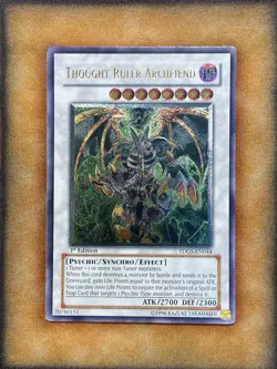 Yugioh Thought Ruler Archfiend TDGS-EN044 Ultimate Rare 1st Ed NM - Image 1