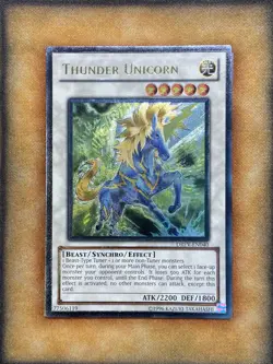 Yugioh Thunder Unicorn DREV-EN040 Ultimate Rare NM - Image 1