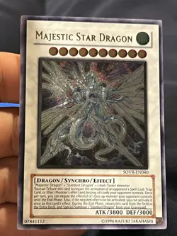 Yugioh Majestic Star Dragon Ultimate Rare SOVR-EN040 LP - Image 1